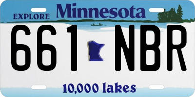 MN license plate 661NBR