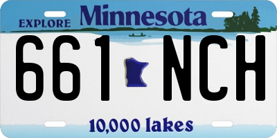 MN license plate 661NCH