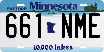 MN license plate 661NME