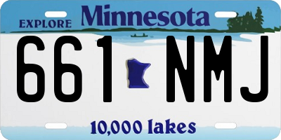 MN license plate 661NMJ