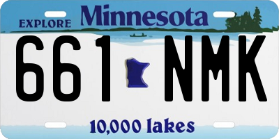 MN license plate 661NMK