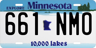 MN license plate 661NMO