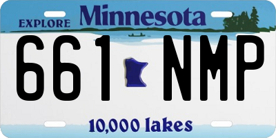 MN license plate 661NMP