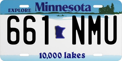 MN license plate 661NMU