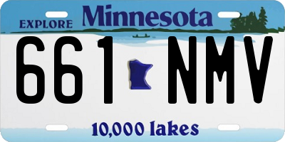 MN license plate 661NMV