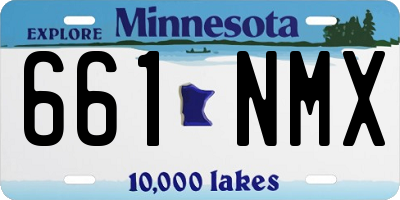 MN license plate 661NMX