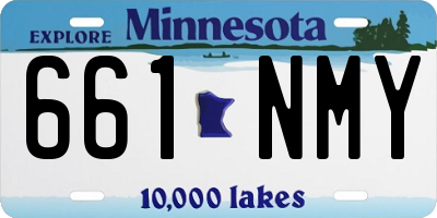 MN license plate 661NMY