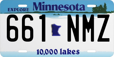 MN license plate 661NMZ