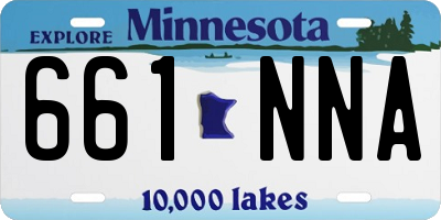 MN license plate 661NNA