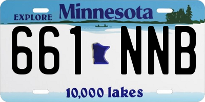 MN license plate 661NNB