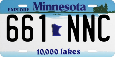 MN license plate 661NNC
