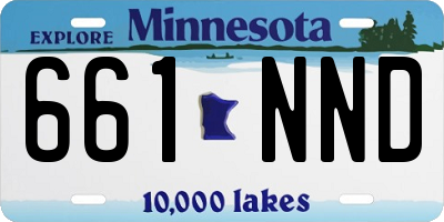 MN license plate 661NND