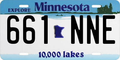 MN license plate 661NNE