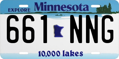 MN license plate 661NNG