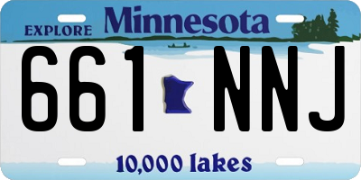 MN license plate 661NNJ