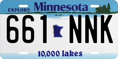 MN license plate 661NNK