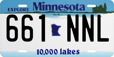 MN license plate 661NNL