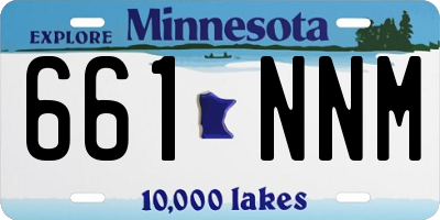 MN license plate 661NNM