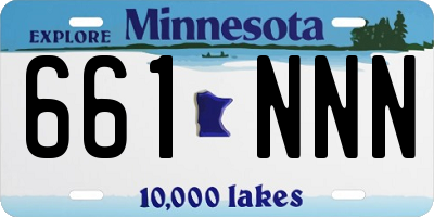 MN license plate 661NNN