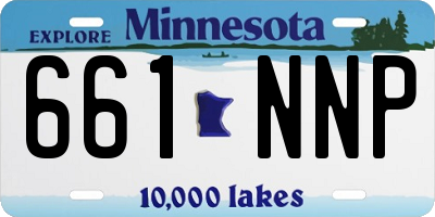 MN license plate 661NNP