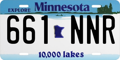 MN license plate 661NNR