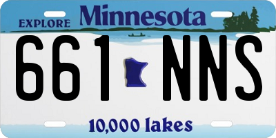 MN license plate 661NNS