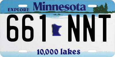 MN license plate 661NNT