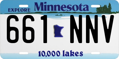 MN license plate 661NNV