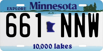 MN license plate 661NNW