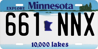 MN license plate 661NNX