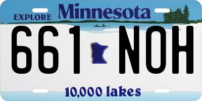MN license plate 661NOH