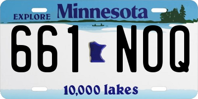 MN license plate 661NOQ