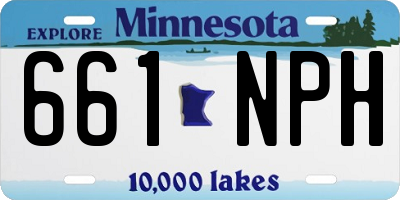 MN license plate 661NPH