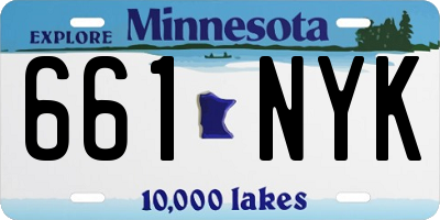 MN license plate 661NYK