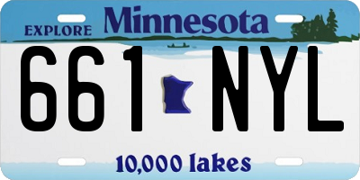 MN license plate 661NYL