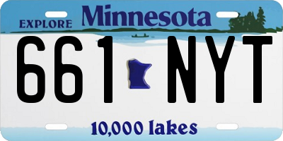 MN license plate 661NYT