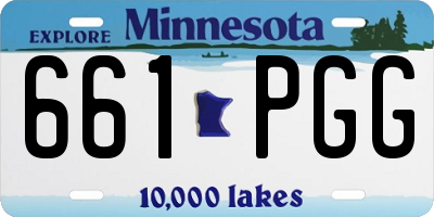 MN license plate 661PGG
