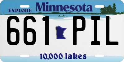 MN license plate 661PIL