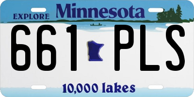 MN license plate 661PLS