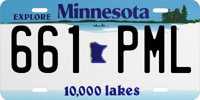 MN license plate 661PML