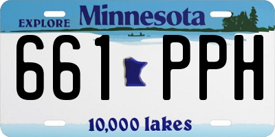 MN license plate 661PPH