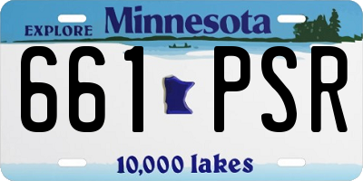 MN license plate 661PSR