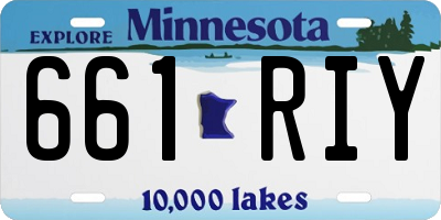 MN license plate 661RIY