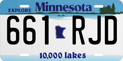 MN license plate 661RJD