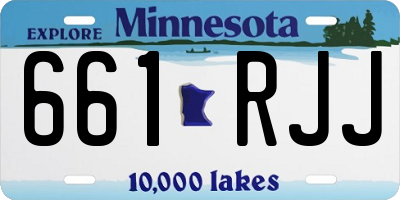 MN license plate 661RJJ