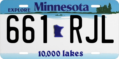 MN license plate 661RJL