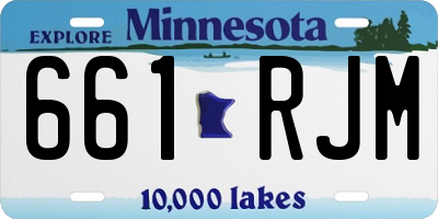 MN license plate 661RJM