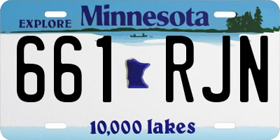 MN license plate 661RJN