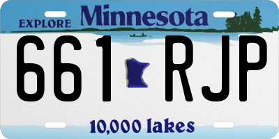MN license plate 661RJP