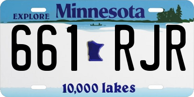 MN license plate 661RJR